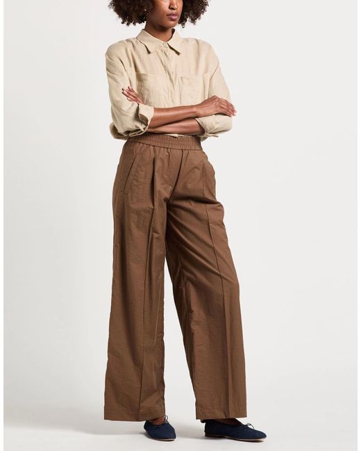 Brunello Cucinelli Brown Minimalist Loose Trousers