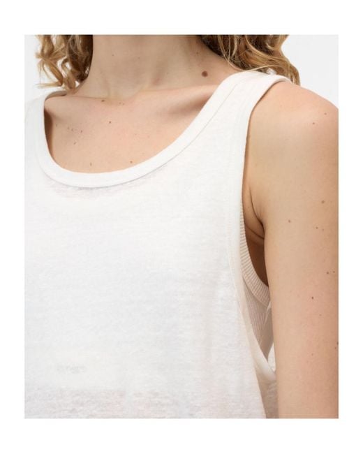 Closed White Scoop-Neck Tank Top