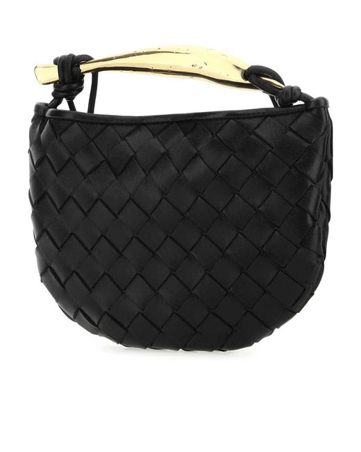 Bottega Veneta Black Intrecciato Mini Sardine Bag