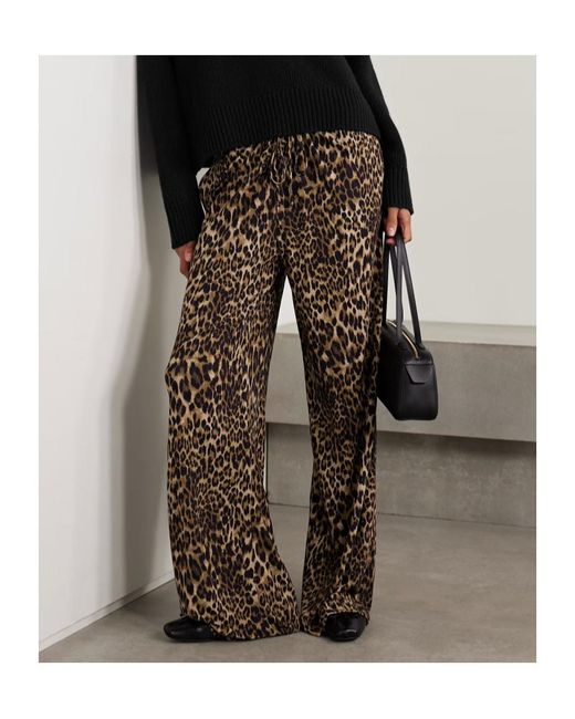 Nili Lotan Brown Elastic Waist Casual Pants