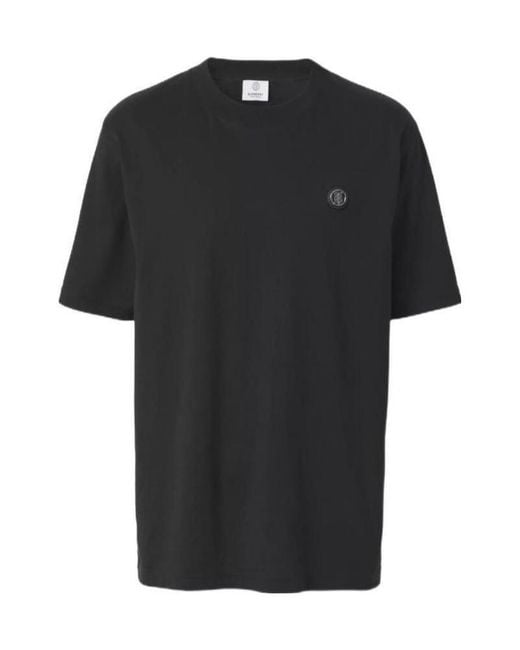 Burberry Black Monogram-Motif T-Shirt for men