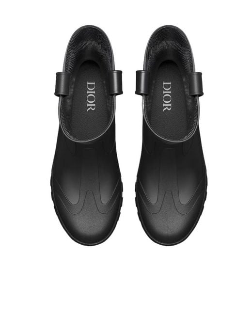 Dior Black Homme Garden Rain Boots for men