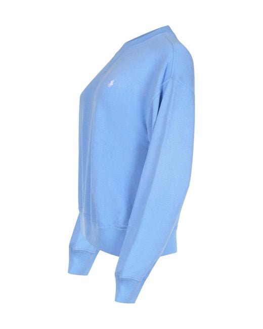 Polo Ralph Lauren Blue Logo Crewneck Sweatshirt