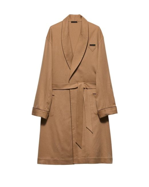 Prada Brown Cashmere Robe for men