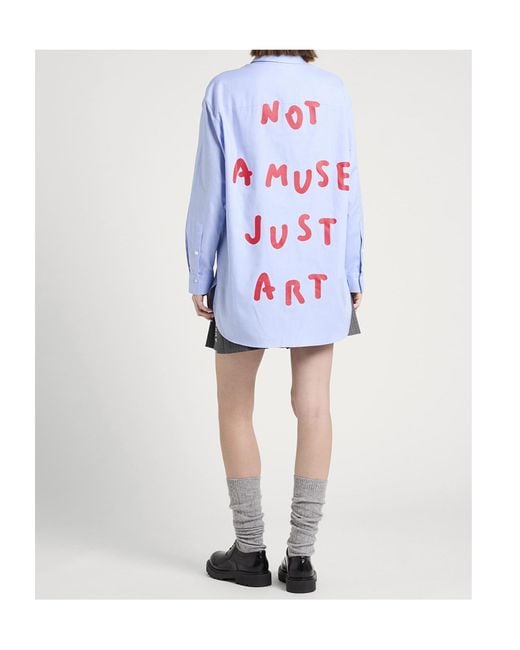 MAX&Co. Blue Long Sleeve Shirt