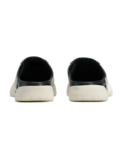 Y-3 White Regu Mules for men