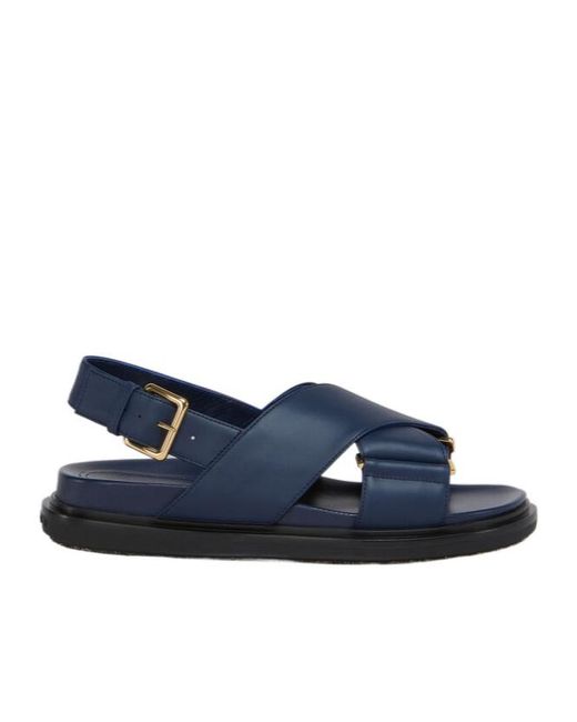 Marni Blue "fussbett" Sandals
