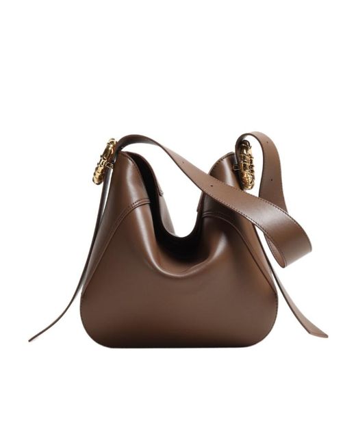 Lanvin Brown Single Shoulder Bag Without Buckle
