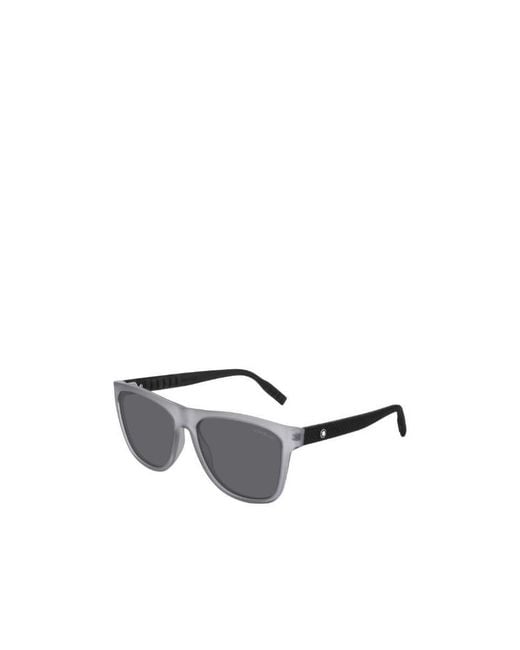 Montblanc Metallic Square Sunglasses for men