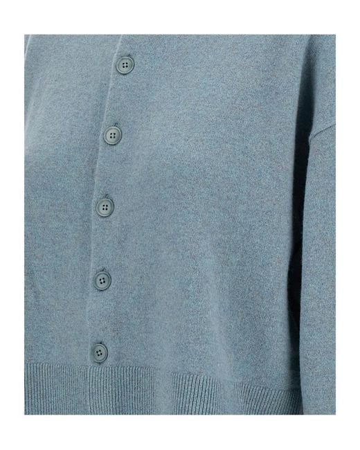 Extreme Cashmere Blue Single-Breasted Sweater