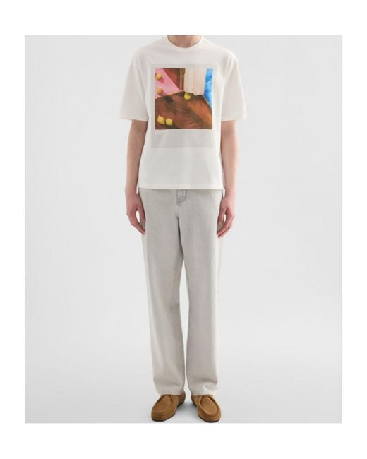 Jil Sander White Cotton Crew-Neck T-Shirt for men