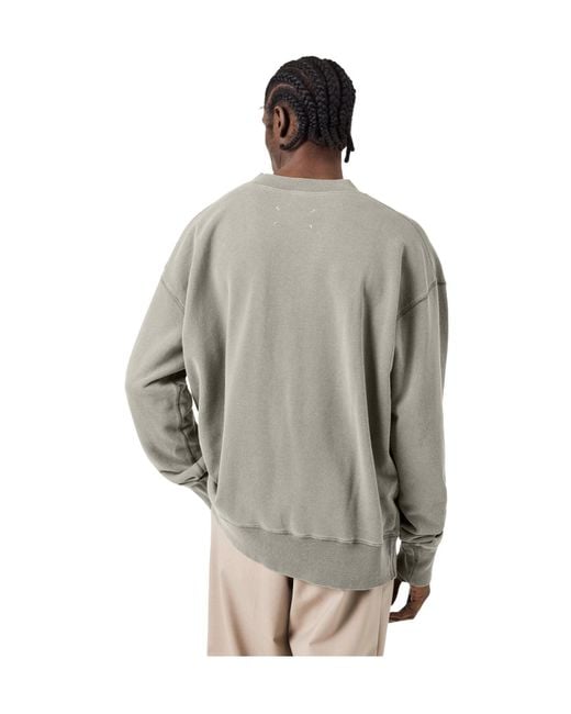 Maison Margiela Gray Quarter Zip Fleece Top for men