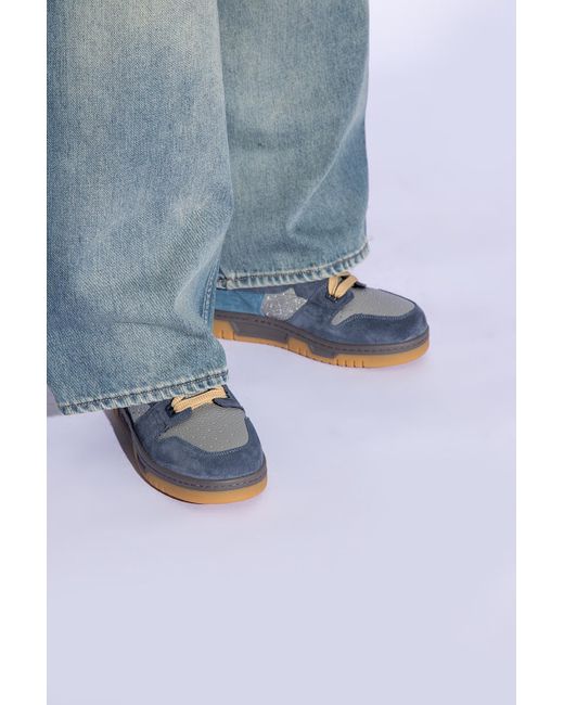 Acne Blue Lace Up Sneakers