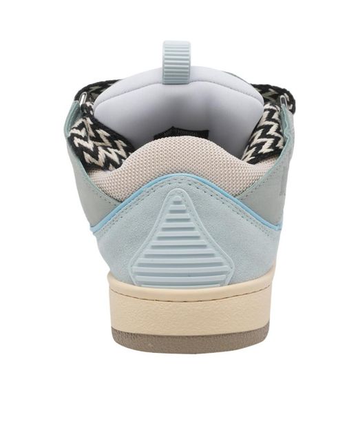 Lanvin Gray Round-Toe Sneakers