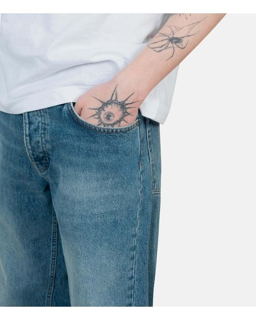 sunflower Blue Belt Loop Denim Trousers for men