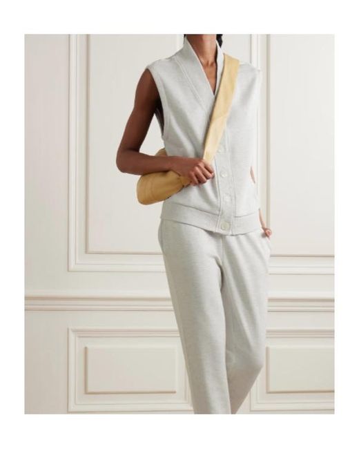 Varley White Vicky V-Neck Gilet