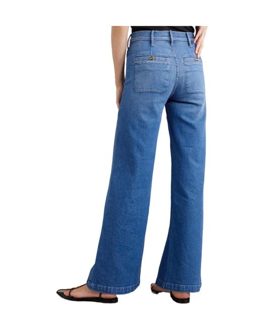 Mother Blue High-Rise Bootcut Jeans