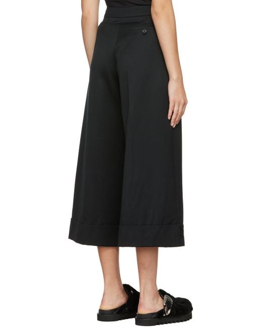 Simone Rocha Black Straight Casual Pants