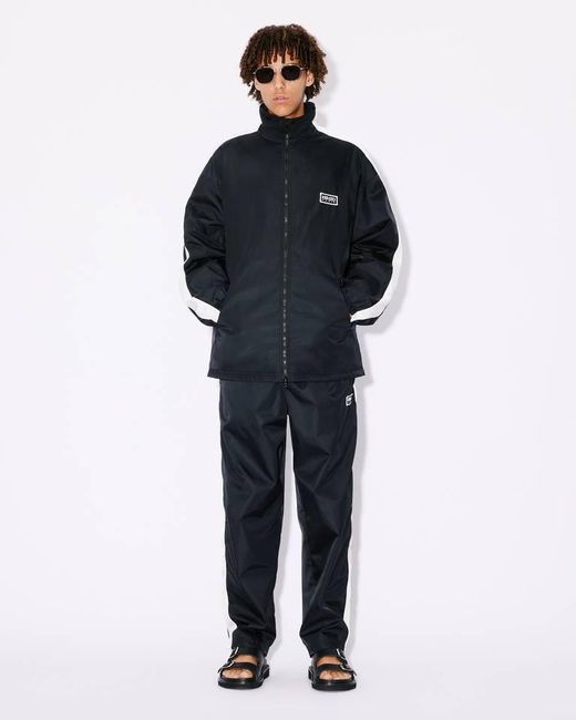KENZO Blue Zipped Track Jacket for men