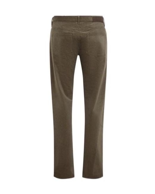 Giorgio Armani Gray 5 Pockets Straight-Leg Trousers for men