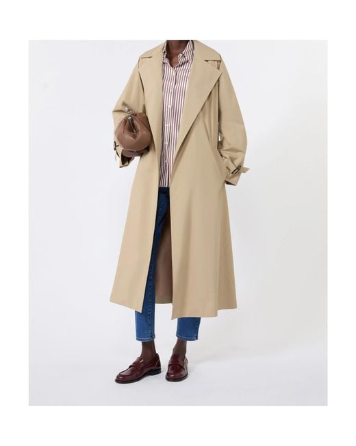 Weekend by Maxmara Natural Long Water-Repellent Technical Trench Coat