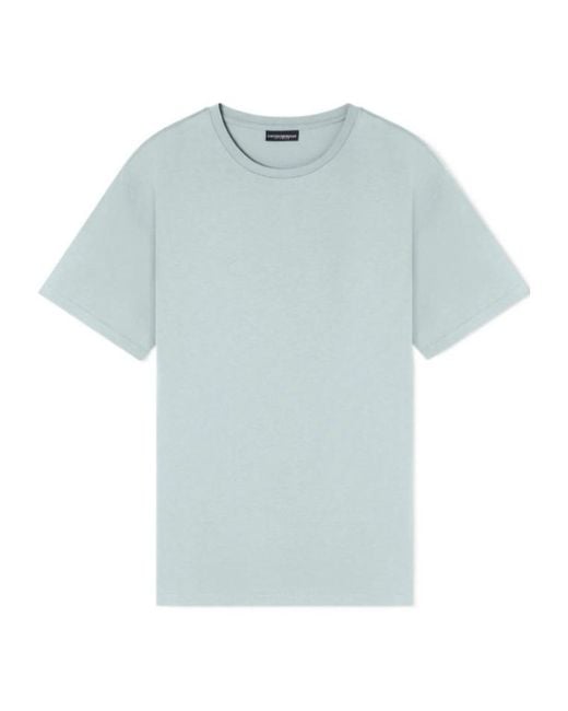 Emporio Armani Blue Short-Sleeve T-Shirt for men