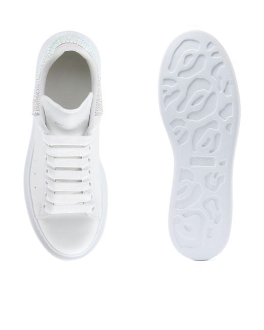 McQueen White Oversized Lace-Up Sneakers