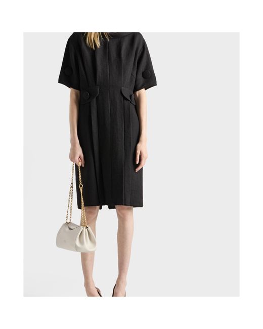 Prada Natural Chain-Linked Shoulder Bag