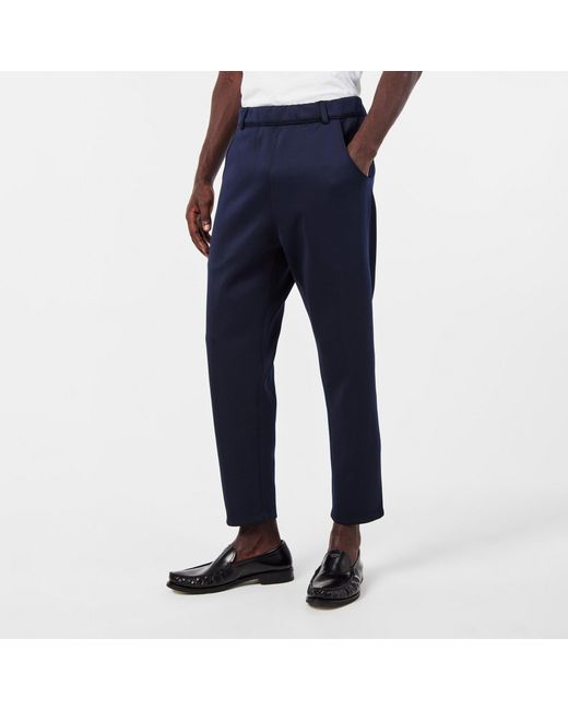 Prada Blue Hem Woven Tracksuit Bottoms for men