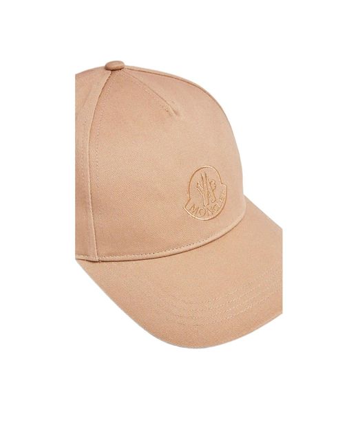 Moncler Natural Logo Embroidered Baseball Cap
