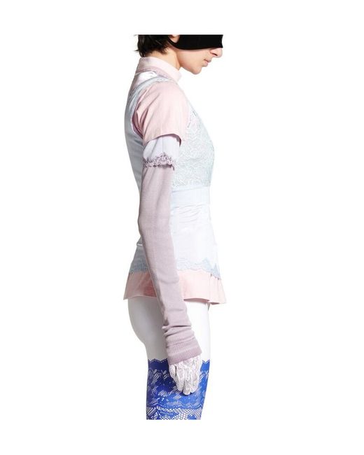 Balenciaga White Layered Multicolo Long-Sleeved Top