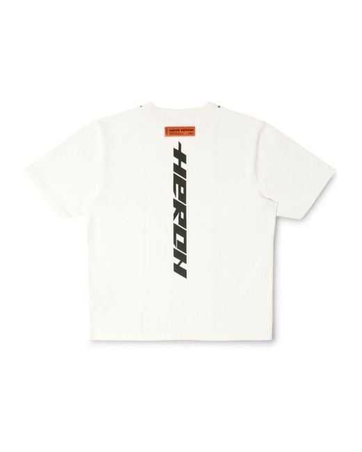 Heron Preston White Monster Tape Cotton T-Shirt for men