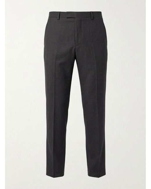 Gucci Black Checked Wool Trousers for men