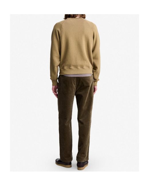 A.P.C. Natural Loose-Fit Taupe Trousers With Pleats for men