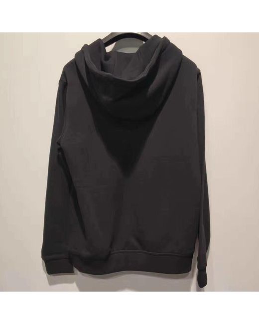 Burberry Black Logo Print Oversized Hoodie for men