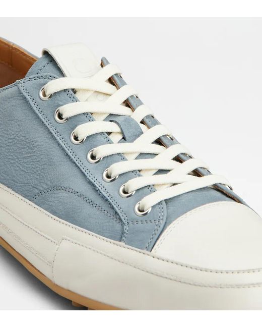 Tod's Blue Lace-Up Sneakers for men
