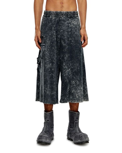 DIESEL Blue P-Eckyo-Peeloval Oval D Pants for men