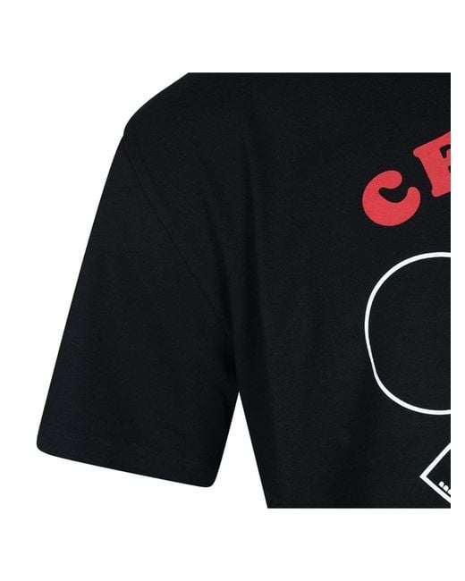 Céline Black Short-Sleeved T-Shirt for men