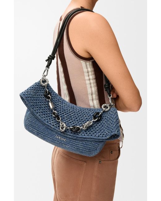 Loewe Blue Paulas Ibiza Ola Shoulder Bag