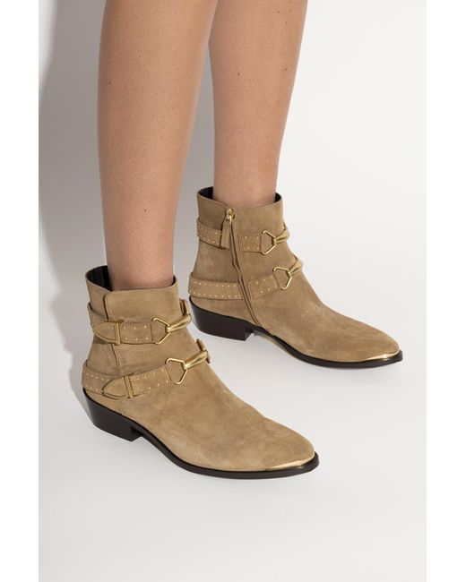 Isabel Marant Brown Zalya Leather Boots