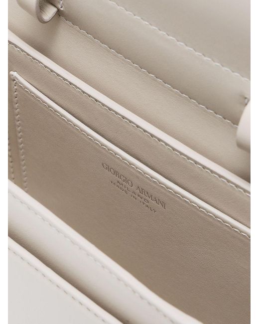 Giorgio Armani White Shoulder Bag
