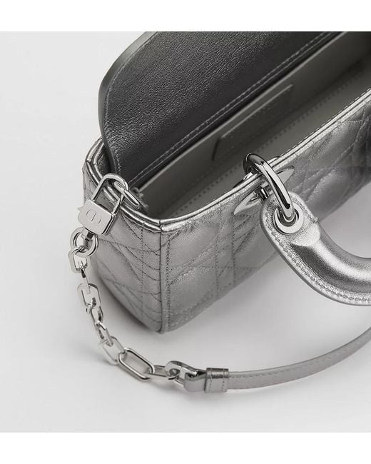 Dior White Mini Lady D-Joy Bag