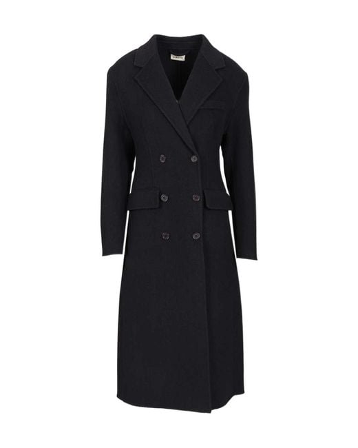 P.A.R.O.S.H. Black Double-Breasted Coat