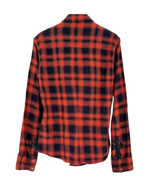 Chrome Hearts Red Long-Sleeved Shirt for men