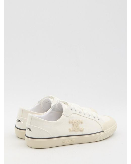 Céline White Alan Sneaker With Triomphe