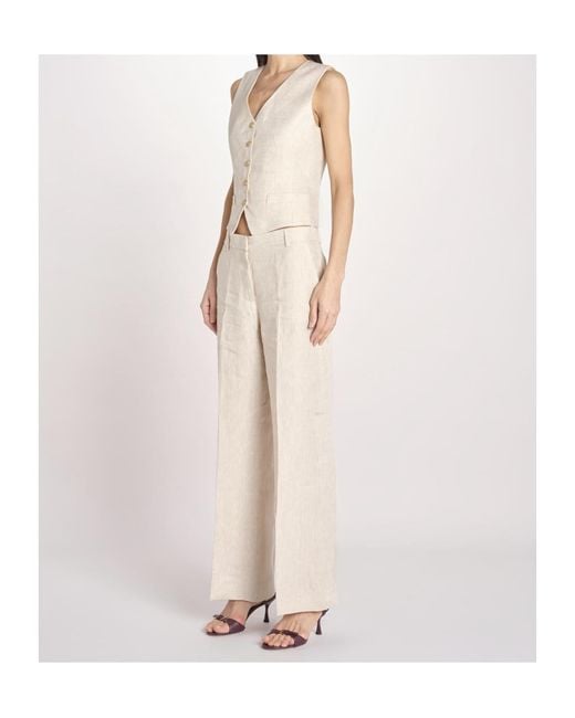 Weekend by Maxmara Natural V-Neck Waistcoat Jacket