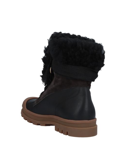 Chloé Black Padded Ankle Boots