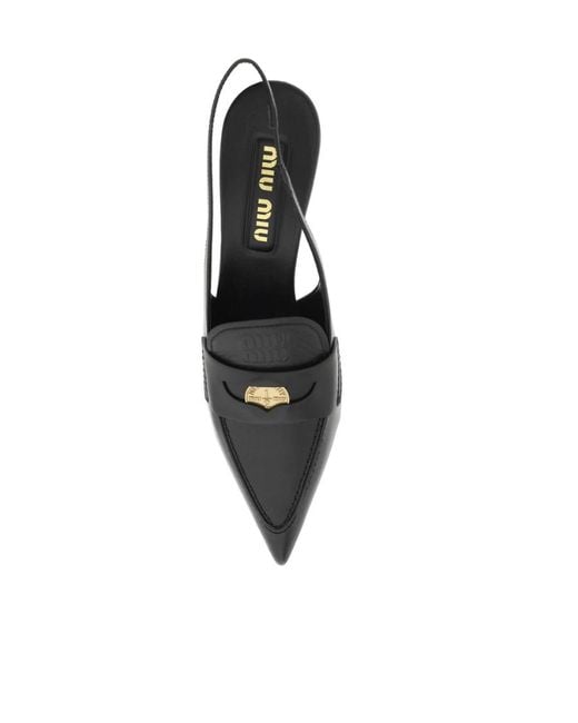 Miu Miu Black Pointed High Heels