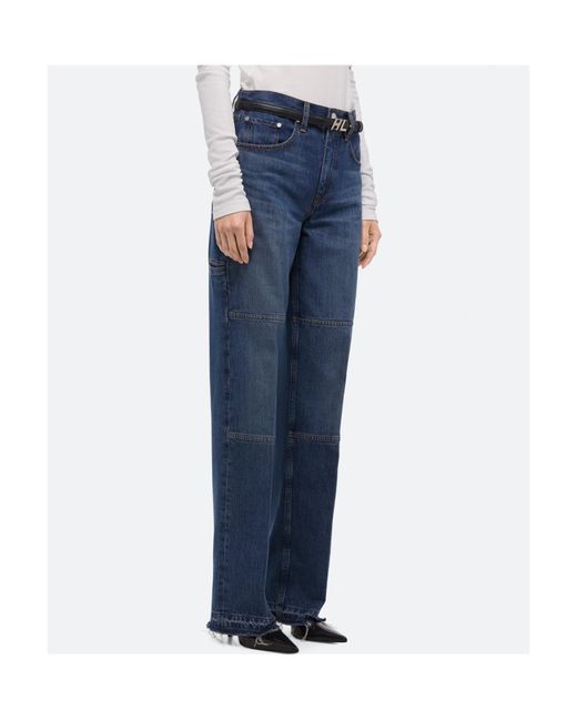 Helmut Lang Blue Belt-Loop Jeans