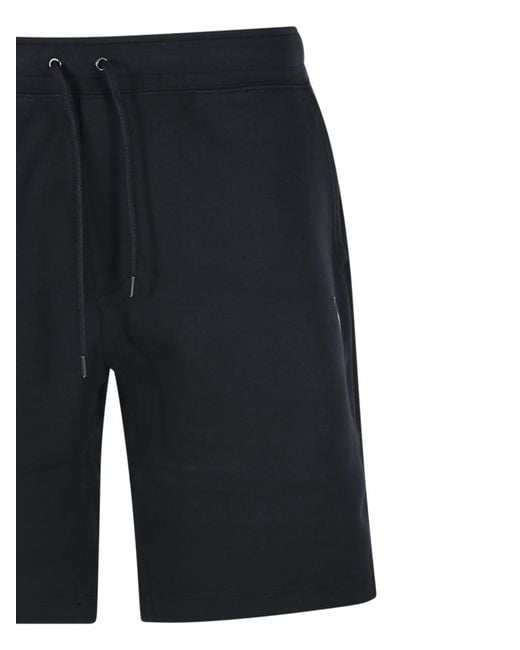 Polo Ralph Lauren Blue Logo Embroidered Drawstring Shorts for men
